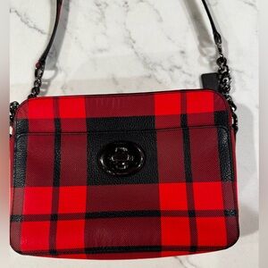Coach Buffalo Plaid Crossbody Bag